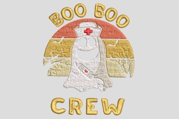 Boo Boo Crew Nurse Horror Halloween Design Review