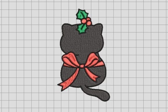 Christmas Black Cat with Bow: A Designer Review