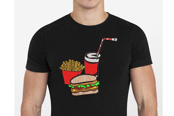 Hamburger Fast Food Embroidery Design Review