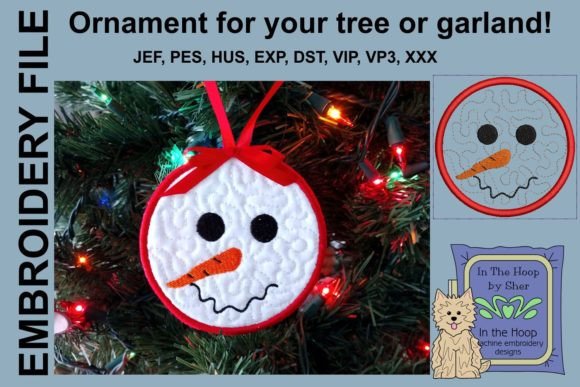Snowman Face Christmas Ornament Design Review