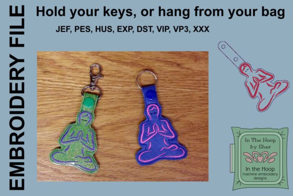 Yoga Key Fob: A Seasonal Embroidery Review